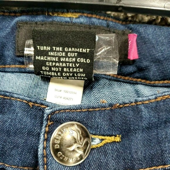 Torrid Women' Size 16 Relaxed Boot Bootcut Denim Stretch Blue Jeans - Picture 4 of 13